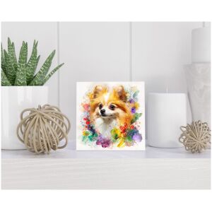 Tegel 15x15 cm Dwergkeeshond