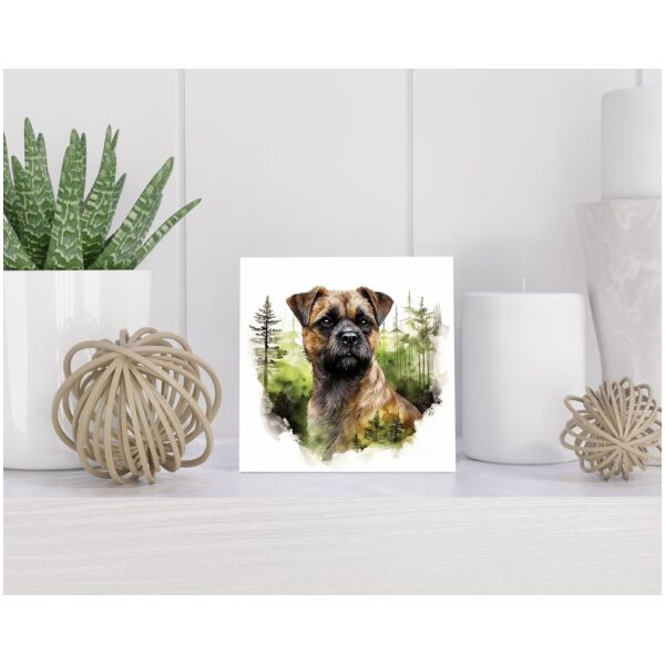 Tegel 15x15 cm Border Terriër