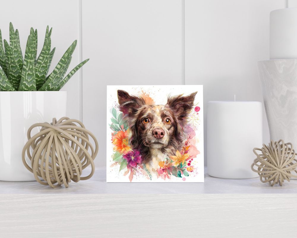 Tegel 15X15 Cm Met Mudi Dog With La Ca-F-Db--Edbddcda Cadeau Decoratie | Tegeltjes Met Tekst | Tegeltjes Met Spreuken | Collega | Oma | Opa | Pensioen | Mama | Papa | Vriend Tegel 15x15 cm Mudi dog with la ca-f-db--edbddcda
