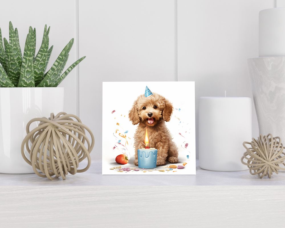 Tegel 15X15 Cm Met Dwergpoedel Cadeau Decoratie | Tegeltjes Met Tekst | Tegeltjes Met Spreuken | Collega | Oma | Opa | Pensioen | Mama | Papa | Vriend Tegel 15x15 cm Dwergpoedel