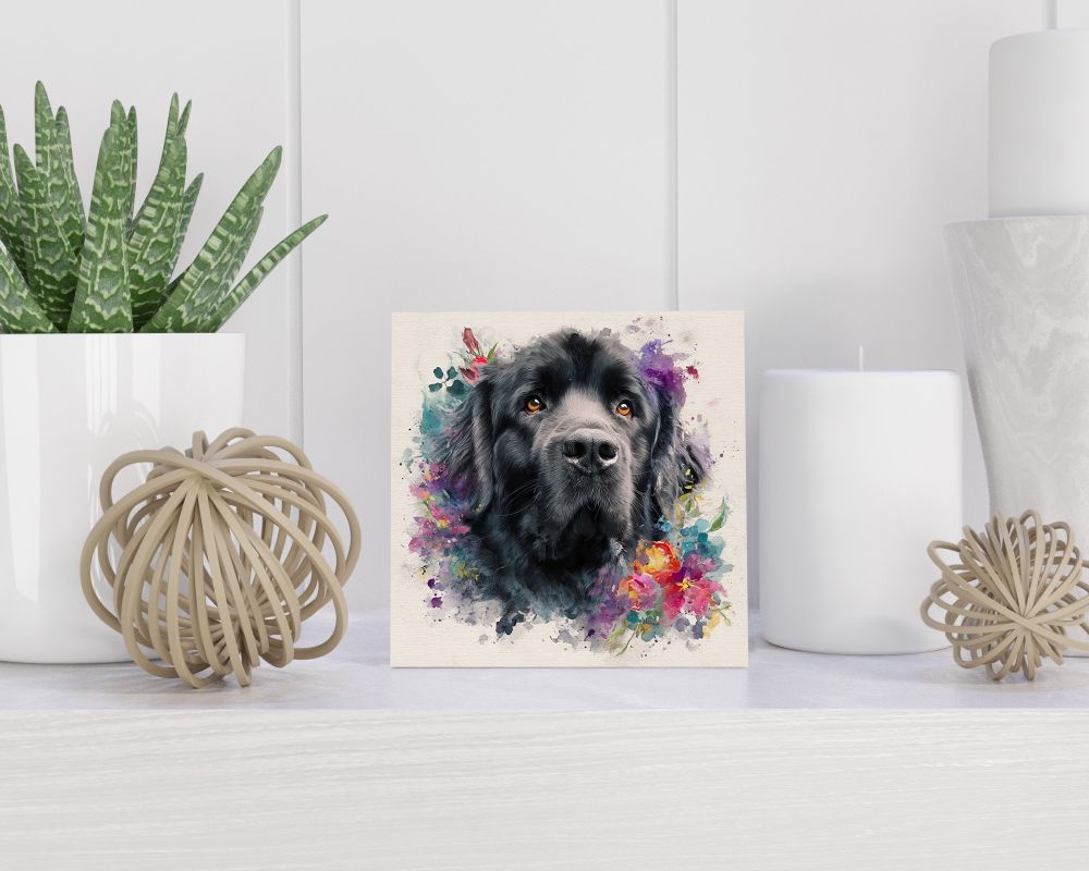Tegel 15X15 Cm Met Newfoundland Cadeau Decoratie | Tegeltjes Met Tekst | Tegeltjes Met Spreuken | Collega | Oma | Opa | Pensioen | Mama | Papa | Vriend Tegel 15x15 cm Newfoundland
