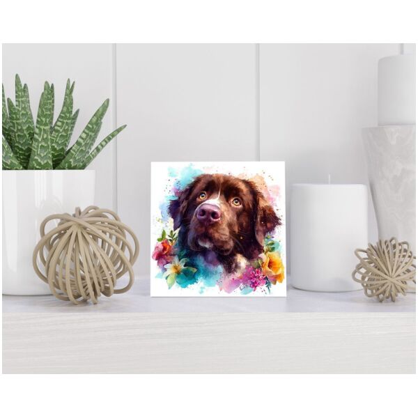 Tegel 15X15 Cm Met Newfoundland Cadeau Decoratie | Tegeltjes Met Tekst | Tegeltjes Met Spreuken | Collega | Oma | Opa | Pensioen | Mama | Papa | Vriend Tegel 15x15 cm Newfoundland