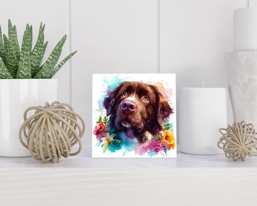Tegel 15X15 Cm Met Newfoundland Cadeau Decoratie | Tegeltjes Met Tekst | Tegeltjes Met Spreuken | Collega | Oma | Opa | Pensioen | Mama | Papa | Vriend Tegel 15x15 cm Newfoundland