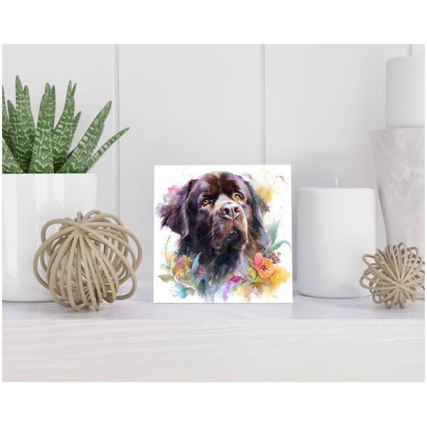 Tegel 15X15 Cm Met Newfoundland Cadeau Decoratie | Tegeltjes Met Tekst | Tegeltjes Met Spreuken | Collega | Oma | Opa | Pensioen | Mama | Papa | Vriend Tegel 15x15 cm Newfoundland