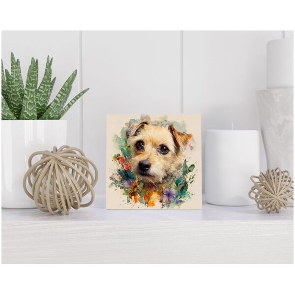 Tegel 15X15 Cm Met Norfolk Terriër Cadeau Decoratie | Tegeltjes Met Tekst | Tegeltjes Met Spreuken | Collega | Oma | Opa | Pensioen | Mama | Papa | Vriend Tegel 15x15 cm Norfolk Terriër