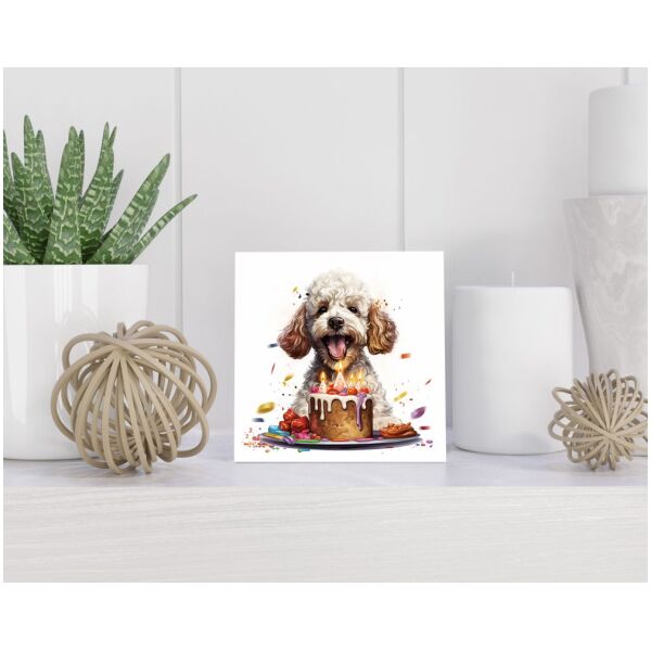 Tegel 15x15 cm Grote Poedel