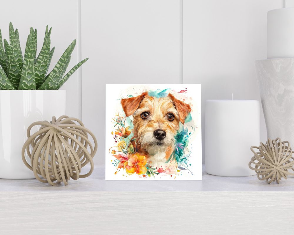 Tegel 15X15 Cm Met Norfolk Terriër Cadeau Decoratie | Tegeltjes Met Tekst | Tegeltjes Met Spreuken | Collega | Oma | Opa | Pensioen | Mama | Papa | Vriend Tegel 15x15 cm Norfolk Terriër