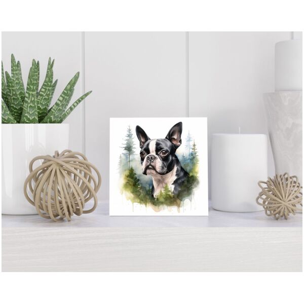 Tegel 15x15 cm Boston Terrier