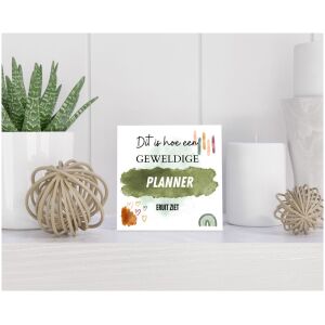 Tegel 15x15 cm Planner