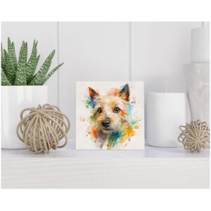 Tegel 15x15 cm Norwich Terriër