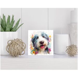 Tegel 15x15 cm Old English Sheepdog