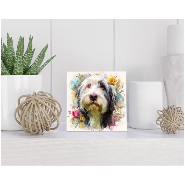 Tegel 15x15 cm Old English Sheepdog