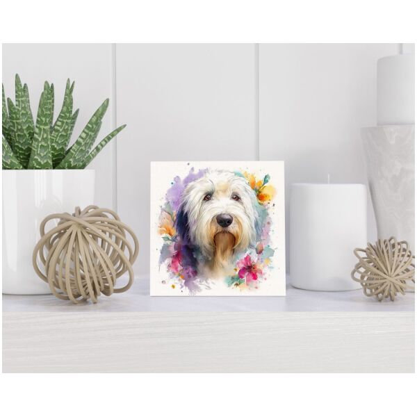 Tegel 15x15 cm Old English Sheepdog