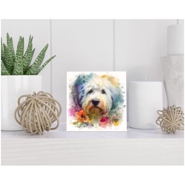 Tegel 15x15 cm Old English Sheepdog