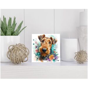 Tegel 15x15 cm Airedale Terriër