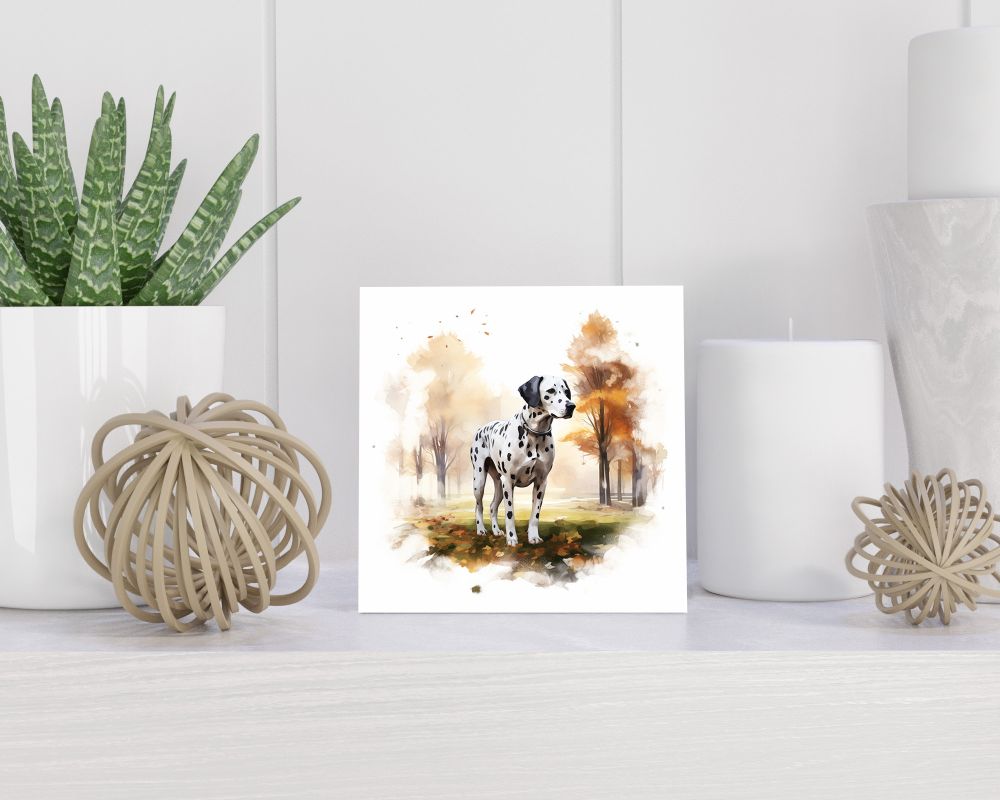Tegel 15X15 Cm Met Dalmatiër Cadeau Decoratie | Tegeltjes Met Tekst | Tegeltjes Met Spreuken | Collega | Oma | Opa | Pensioen | Mama | Papa | Vriend Tegel 15x15 cm Dalmatiër