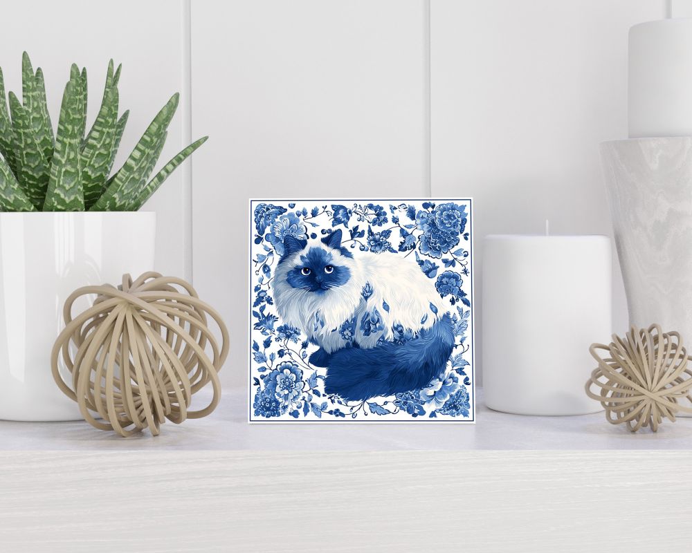 Tegel 15X15 Cm Met Delfts Blauw Cadeau Decoratie | Tegeltjes Met Tekst | Tegeltjes Met Spreuken | Collega | Oma | Opa | Pensioen | Mama | Papa | Vriend Tegel 15x15 cm Delfts blauw
