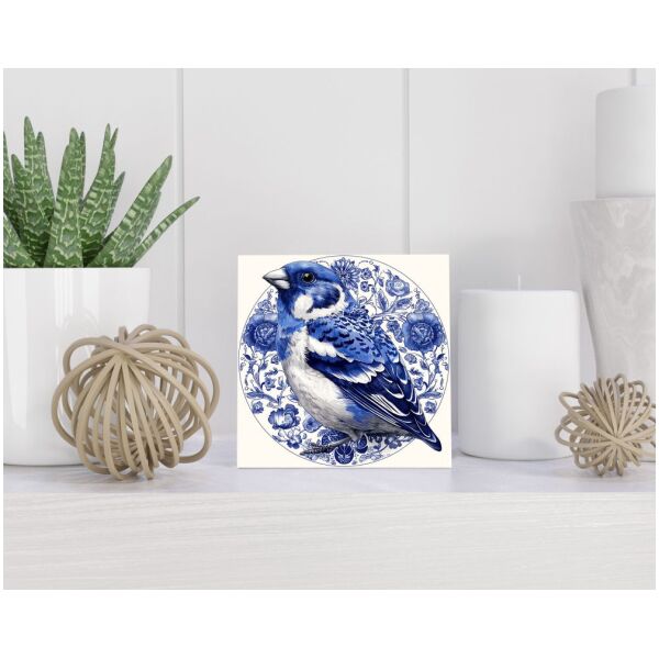 Tegel 15x15 cm Delfts blauw