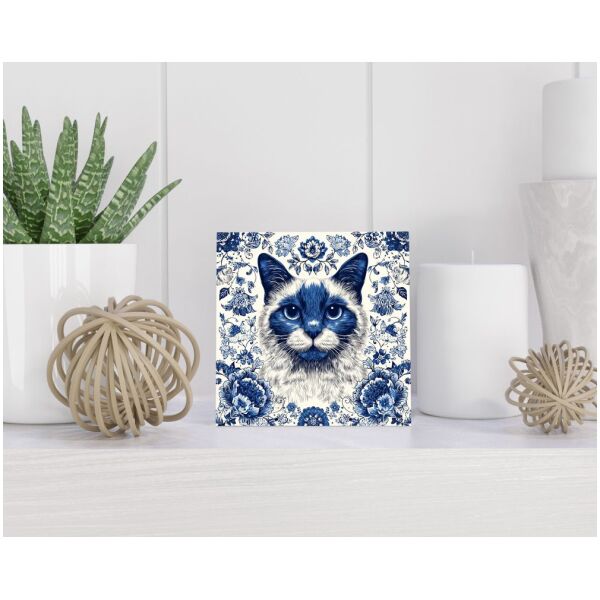 Tegel 15x15 cm Delfts blauw