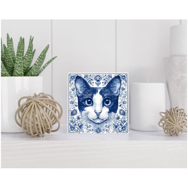 Tegel 15x15 cm Delfts blauw