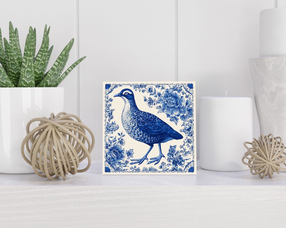 Tegel 15X15 Cm Met Delfts Blauw Cadeau Decoratie | Tegeltjes Met Tekst | Tegeltjes Met Spreuken | Collega | Oma | Opa | Pensioen | Mama | Papa | Vriend Tegel 15x15 cm Delfts blauw