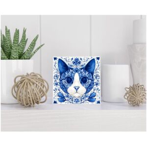 Tegel 15x15 cm Delfts blauw