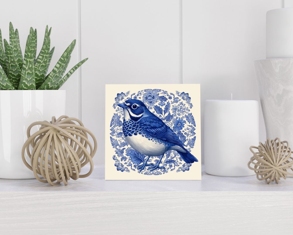 Tegel 15X15 Cm Met Delfts Blauw Cadeau Decoratie | Tegeltjes Met Tekst | Tegeltjes Met Spreuken | Collega | Oma | Opa | Pensioen | Mama | Papa | Vriend Tegel 15x15 cm Delfts blauw