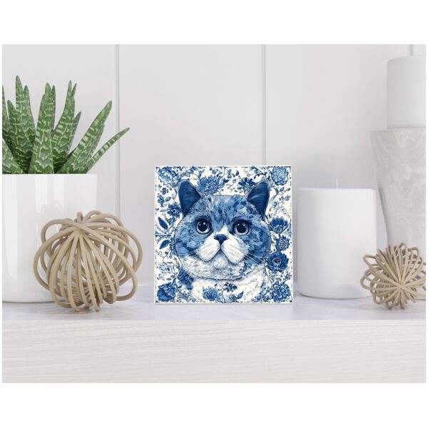 Tegel 15x15 cm Delfts blauw