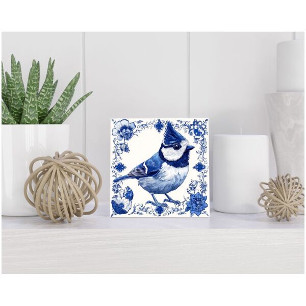 Tegel 15x15 cm Delfts blauw