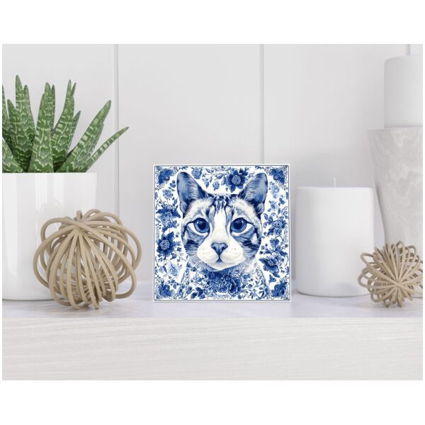 Tegel 15x15 cm Delfts blauw