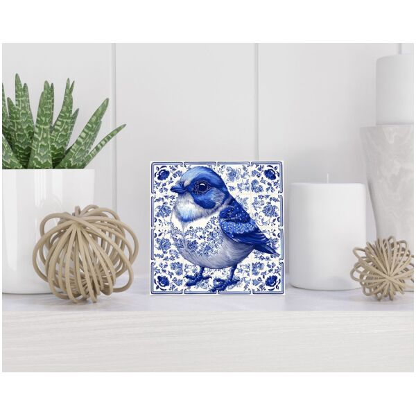 Tegel 15x15 cm Delfts blauw