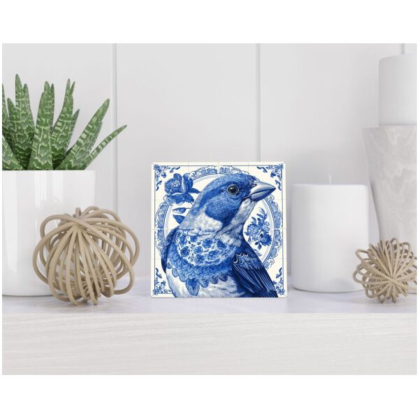 Tegel 15x15 cm Delfts blauw