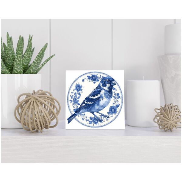 Tegel 15x15 cm Delfts blauw