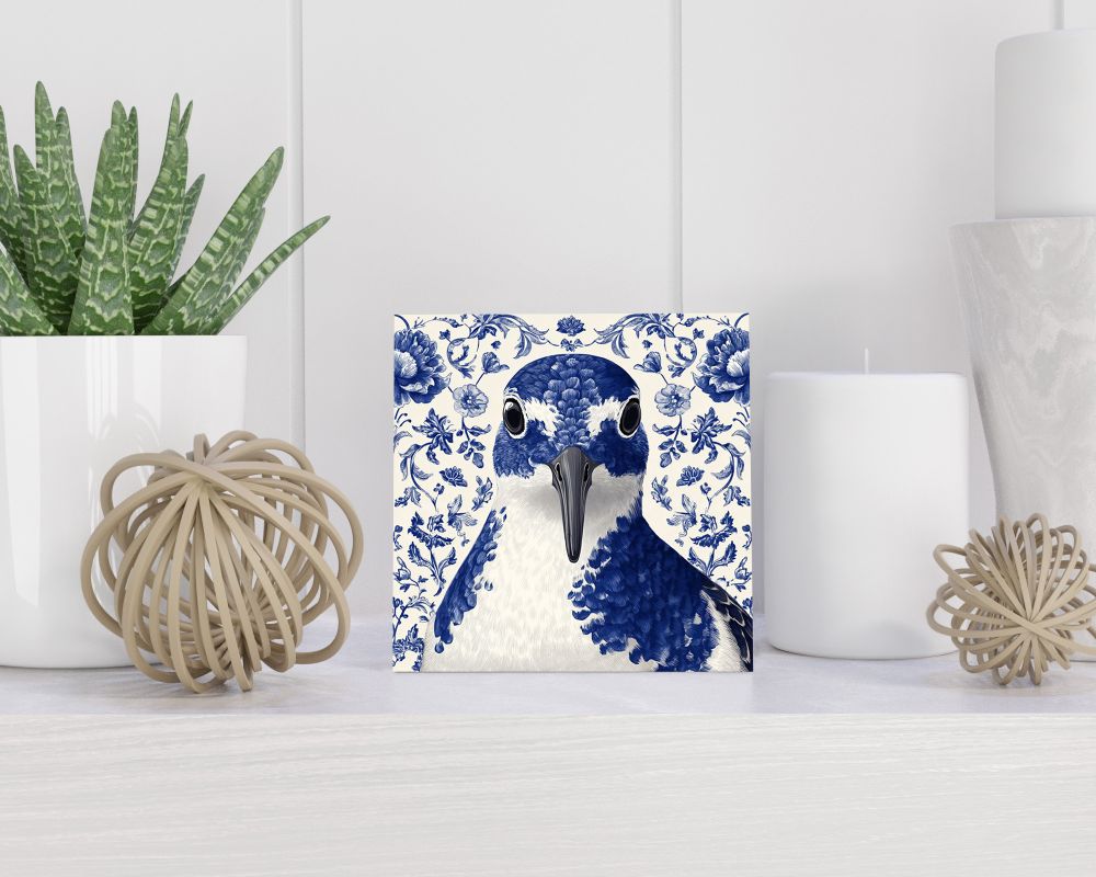 Tegel 15X15 Cm Met Delfts Blauw Cadeau Decoratie | Tegeltjes Met Tekst | Tegeltjes Met Spreuken | Collega | Oma | Opa | Pensioen | Mama | Papa | Vriend Tegel 15x15 cm Delfts blauw