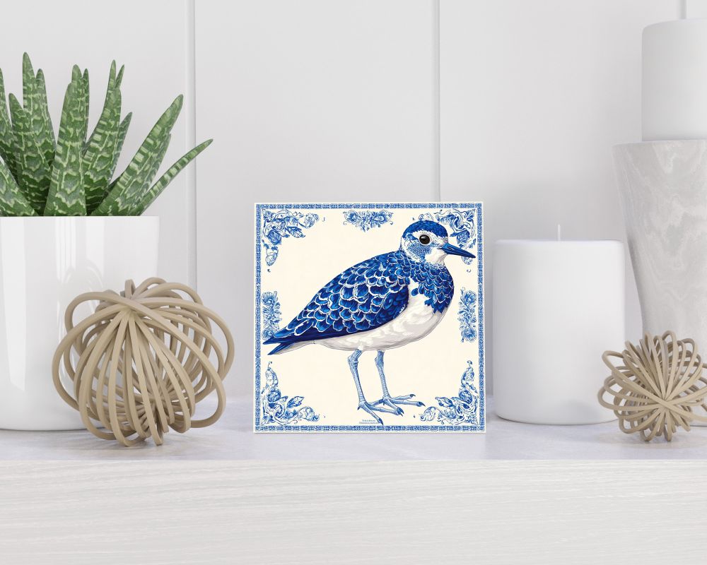 Tegel 15X15 Cm Met Delfts Blauw Cadeau Decoratie | Tegeltjes Met Tekst | Tegeltjes Met Spreuken | Collega | Oma | Opa | Pensioen | Mama | Papa | Vriend Tegel 15x15 cm Delfts blauw