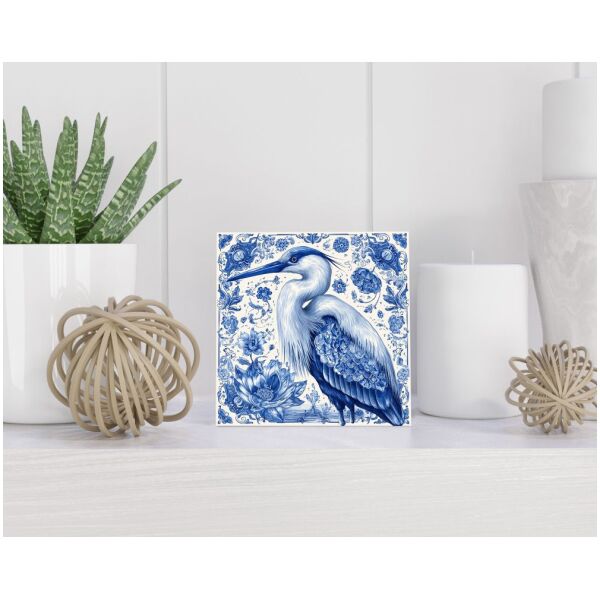 Tegel 15X15 Cm Met Delfts Blauw Cadeau Decoratie | Tegeltjes Met Tekst | Tegeltjes Met Spreuken | Collega | Oma | Opa | Pensioen | Mama | Papa | Vriend Tegel 15x15 cm Delfts blauw