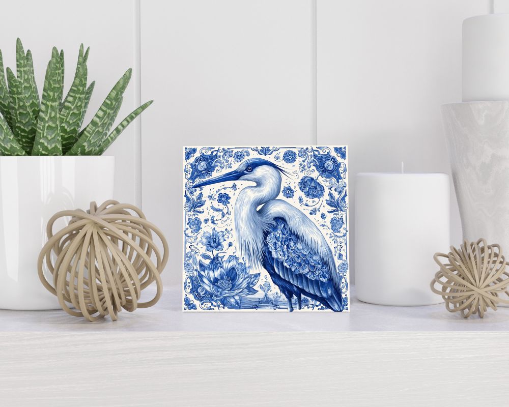 Tegel 15X15 Cm Met Delfts Blauw Cadeau Decoratie | Tegeltjes Met Tekst | Tegeltjes Met Spreuken | Collega | Oma | Opa | Pensioen | Mama | Papa | Vriend Tegel 15x15 cm Delfts blauw