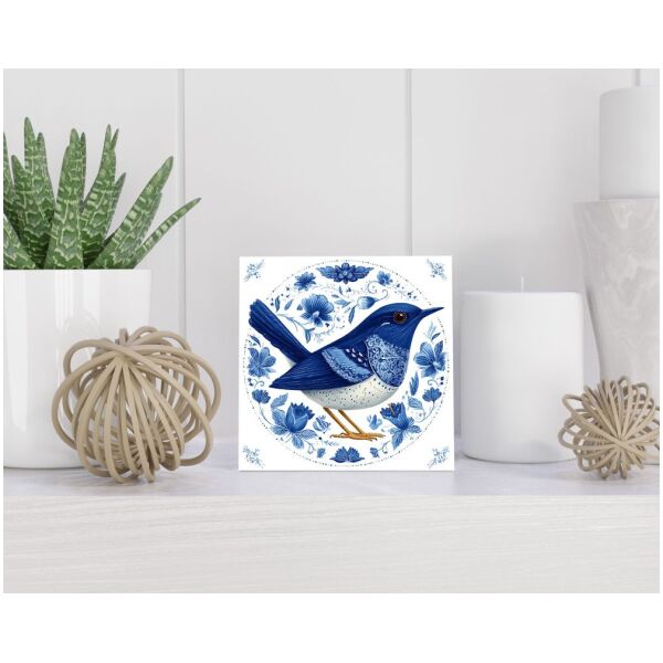 Tegel 15x15 cm Delfts blauw