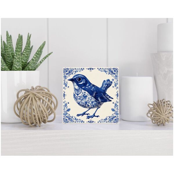 Tegel 15x15 cm Delfts blauw