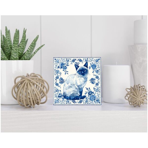 Tegel 15x15 cm Delfts blauw