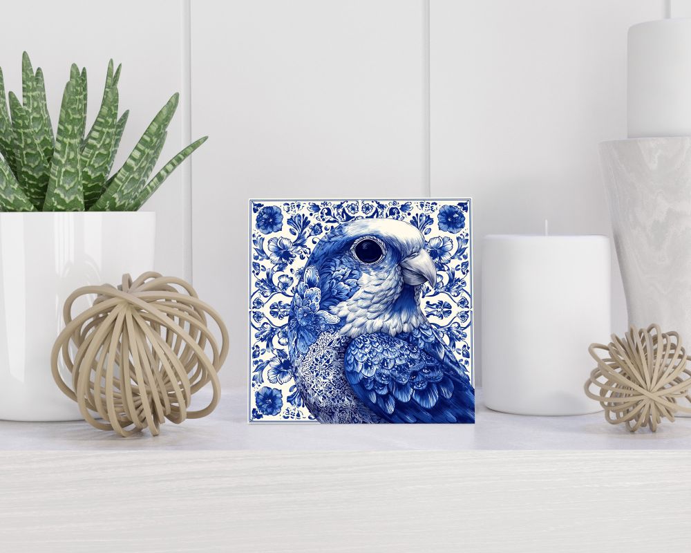 Tegel 15X15 Cm Met Delfts Blauw Cadeau Decoratie | Tegeltjes Met Tekst | Tegeltjes Met Spreuken | Collega | Oma | Opa | Pensioen | Mama | Papa | Vriend Tegel 15x15 cm Delfts blauw