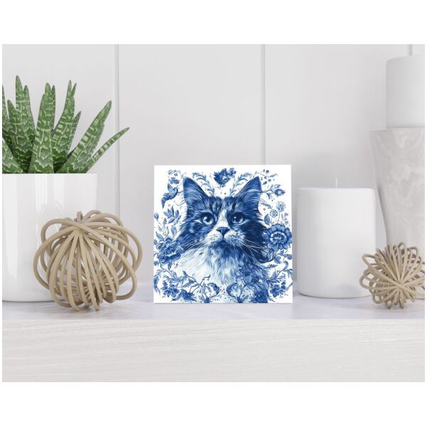 Tegel 15x15 cm Delfts blauw