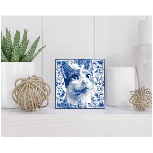 Tegel 15x15 cm Delfts blauw