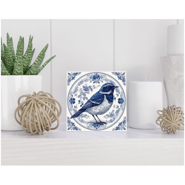 Tegel 15x15 cm Delfts blauw