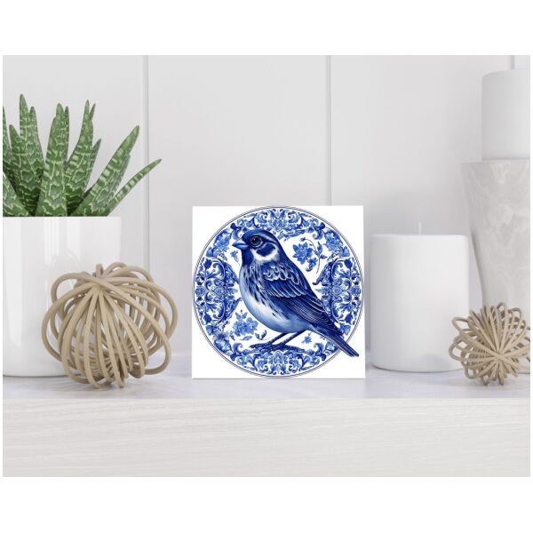 Tegel 15x15 cm Delfts blauw