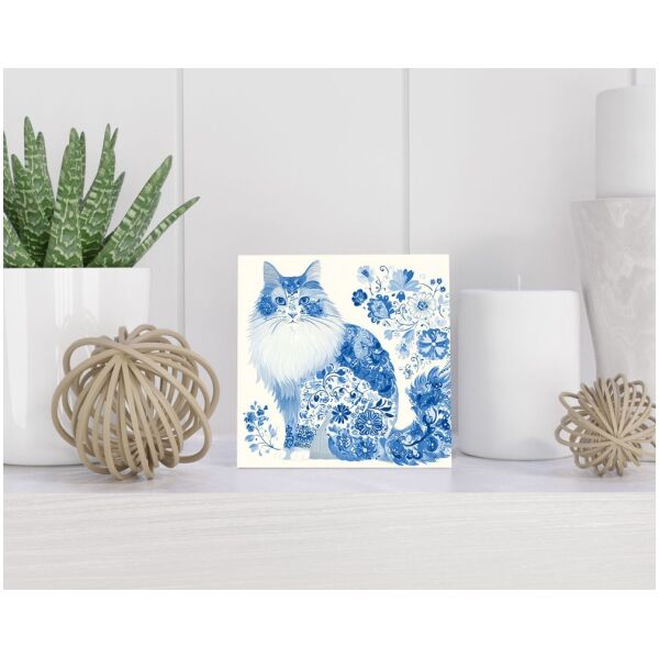 Tegel 15x15 cm Delfts blauw