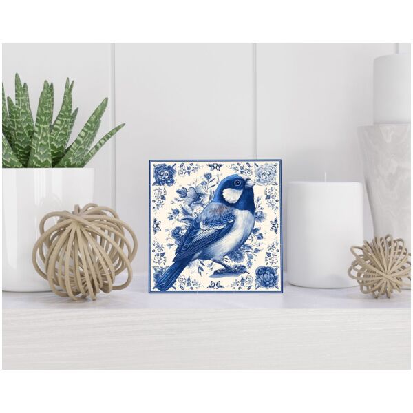 Tegel 15x15 cm Delfts blauw