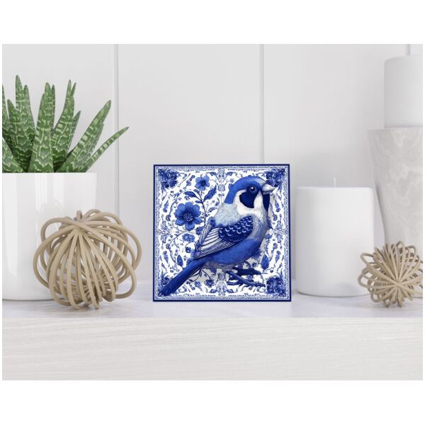 Tegel 15x15 cm Delfts blauw