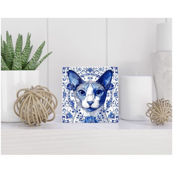 Tegel 15x15 cm Delfts blauw