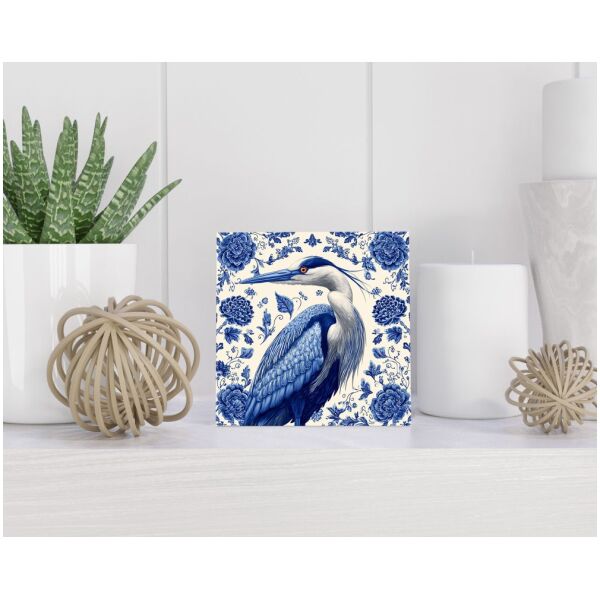 Tegel 15X15 Cm Met Delfts Blauw Cadeau Decoratie | Tegeltjes Met Tekst | Tegeltjes Met Spreuken | Collega | Oma | Opa | Pensioen | Mama | Papa | Vriend Tegel 15x15 cm Delfts blauw